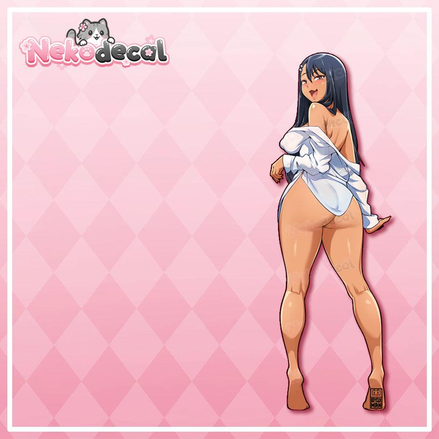 Playful Nagatoro Stickers - This image features cute anime car sticker decal which is perfect for laptops and water bottles - Nekodecal