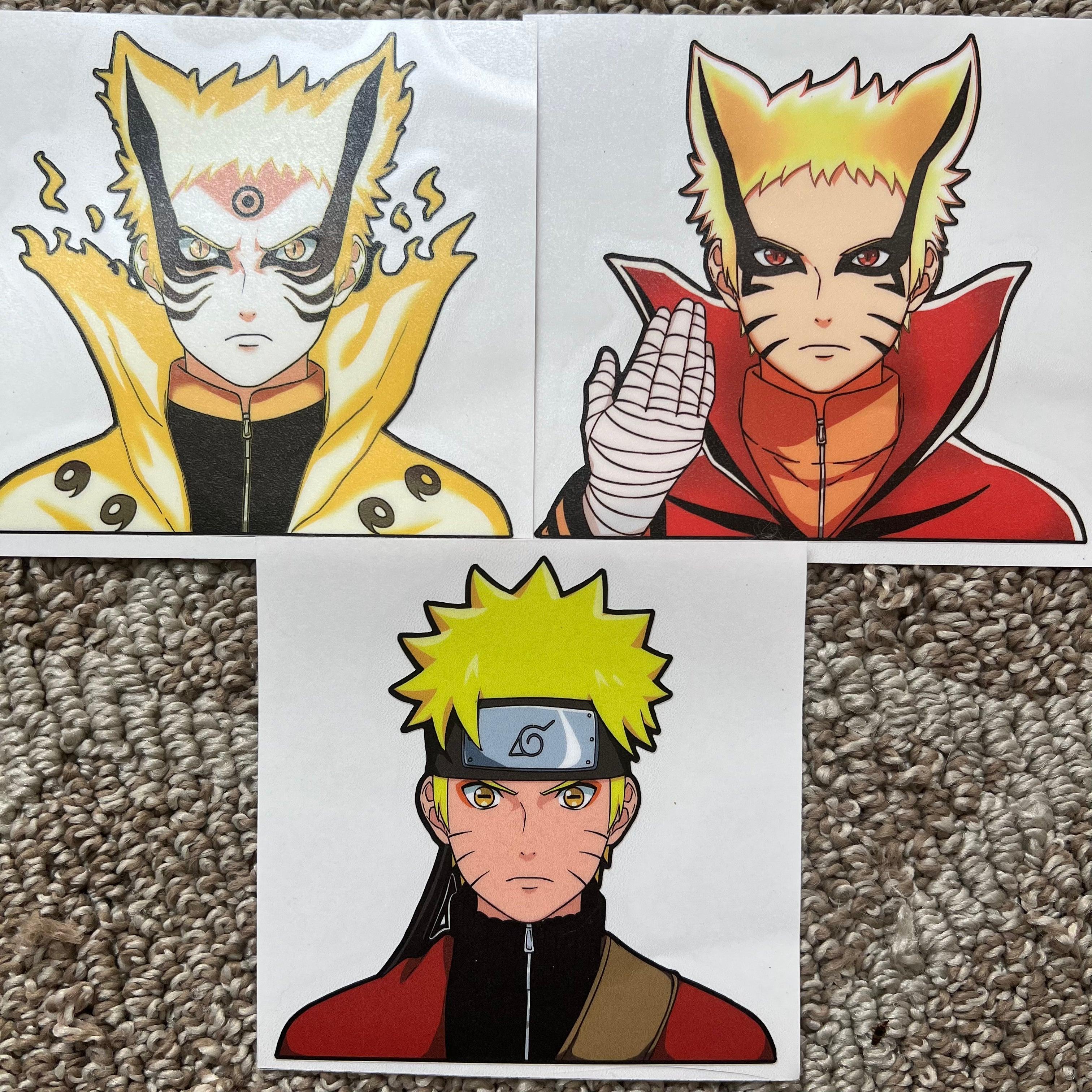 Naruto Peeker Sticker