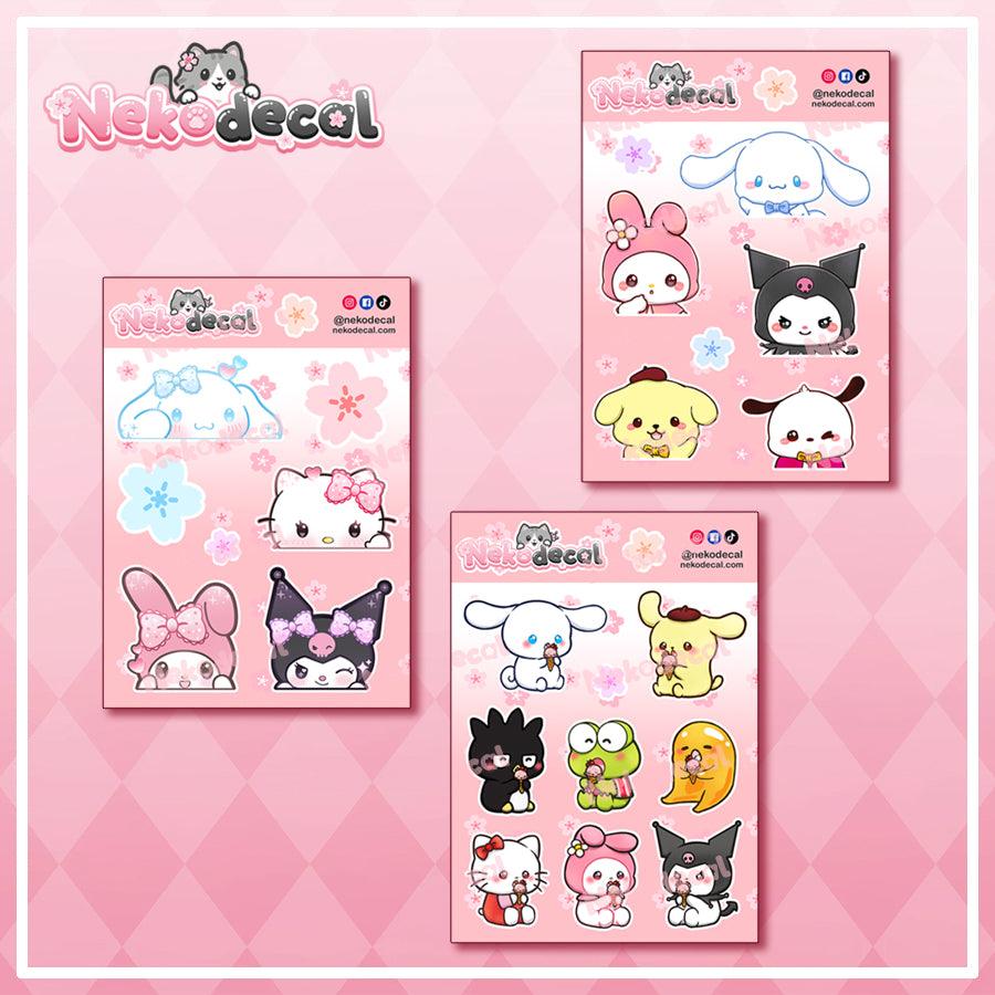 Saint River Sticker Sheets - This image features cute anime car sticker decal which is perfect for laptops and water bottles - Nekodecal