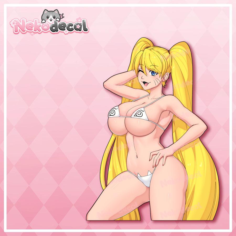 Sexy Narussy Stickers - This image features cute anime car sticker decal which is perfect for laptops and water bottles - Nekodecal