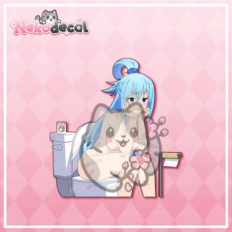 Shitty Waifu Stickers - This image features cute anime car sticker decal which is perfect for laptops and water bottles - Nekodecal