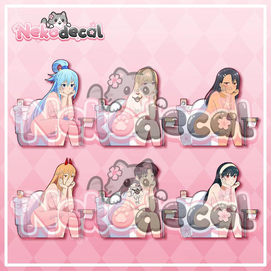 Shitty Waifu Stickers - This image features cute anime car sticker decal which is perfect for laptops and water bottles - Nekodecal
