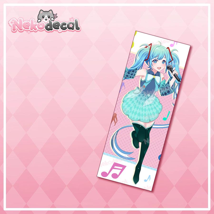 Singing Miku Stickers - This image features cute anime car sticker decal which is perfect for laptops and water bottles - Nekodecal