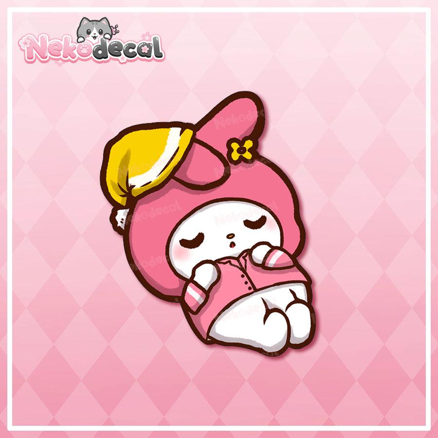 Sleepy Friend Stickers - This image features cute anime car sticker decal which is perfect for laptops and water bottles - Nekodecal