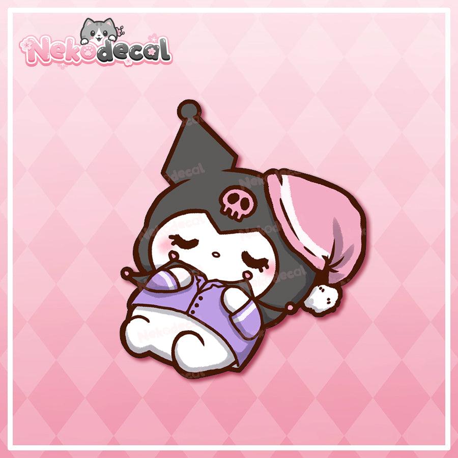 Sleepy Friend Stickers - This image features cute anime car sticker decal which is perfect for laptops and water bottles - Nekodecal