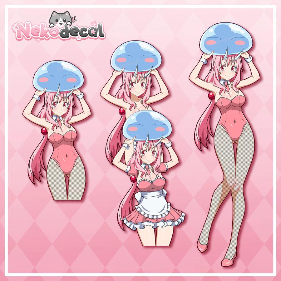 Slime Waifu Stickers - This image features cute anime car sticker decal which is perfect for laptops and water bottles - Nekodecal