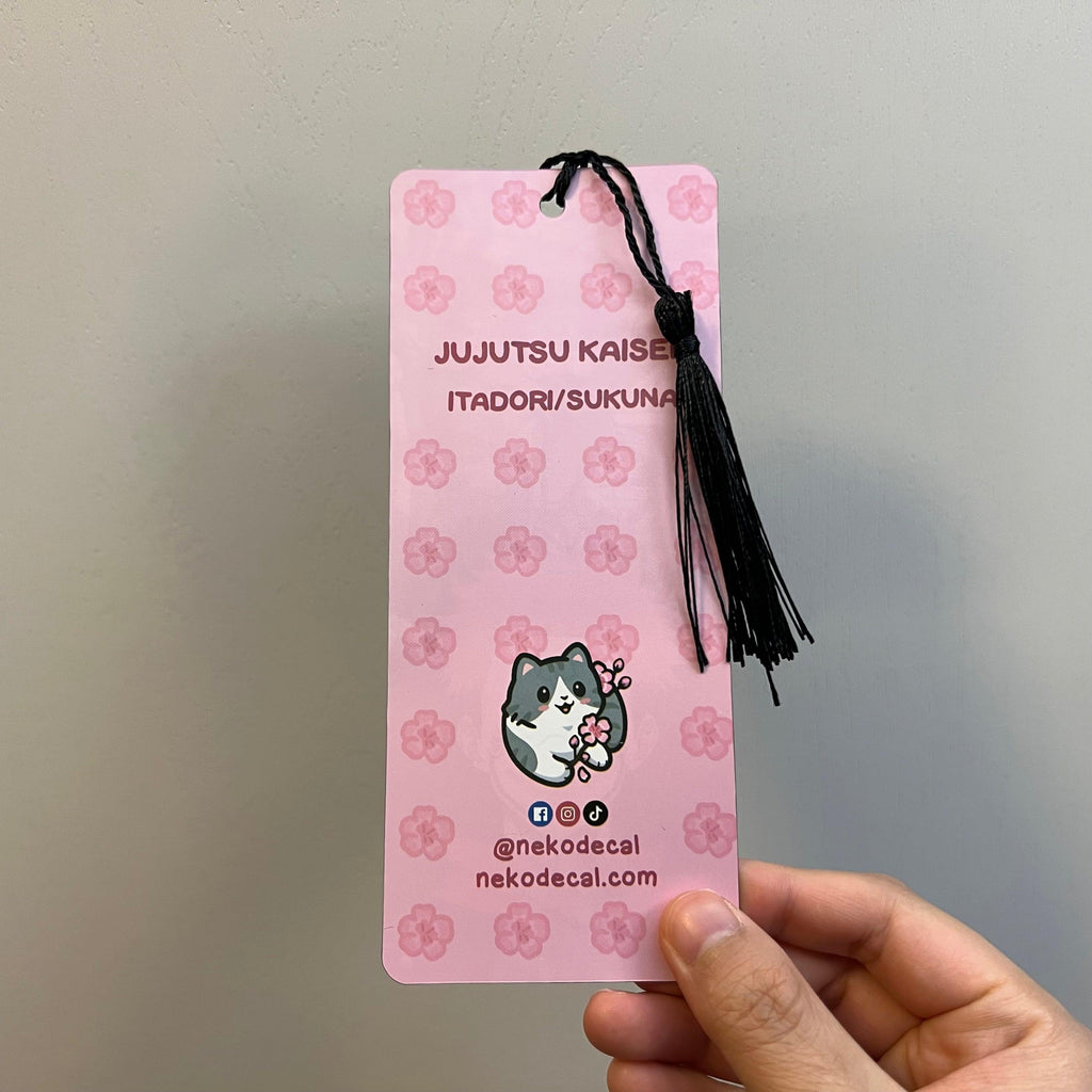 Sukuna Motion Bookmarks - This image features cute anime car sticker decal which is perfect for laptops and water bottles - Nekodecal