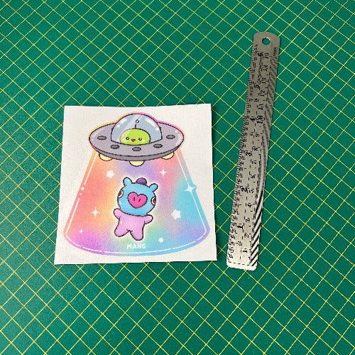 UFO BT21 Stickers - This image features cute anime car sticker decal which is perfect for laptops and water bottles - Nekodecal