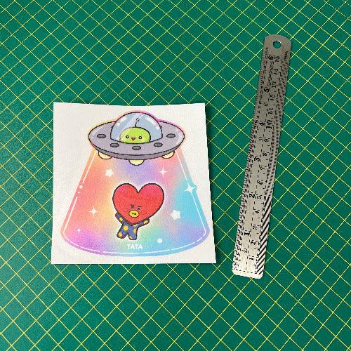 UFO BT21 Stickers - This image features cute anime car sticker decal which is perfect for laptops and water bottles - Nekodecal