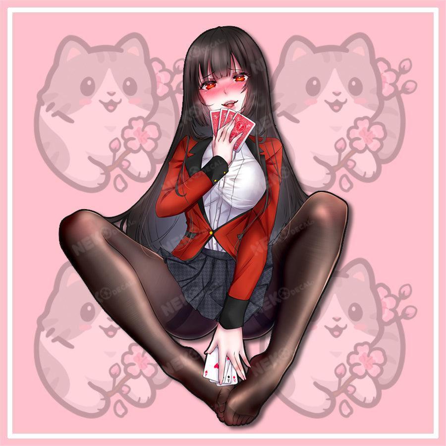 Yumeko Jabami Stickers - This image features cute anime car sticker decal which is perfect for laptops and water bottles - Nekodecal
