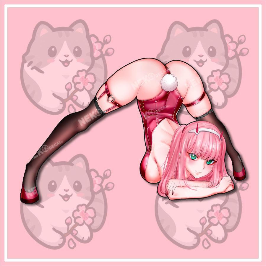 Zero Two Stickers - This image features cute anime car sticker decal which is perfect for laptops and water bottles - Nekodecal