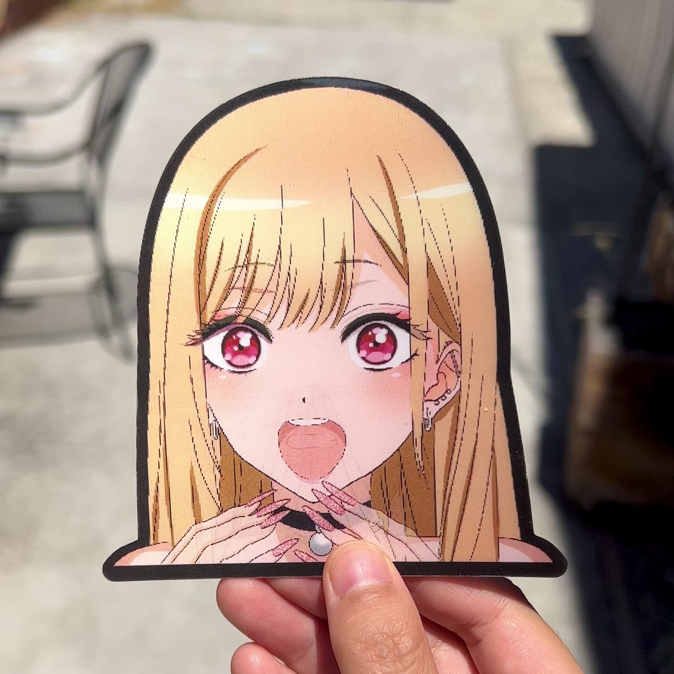 Darling Ohayo Anime Lenticular Shifting Sticker Decal 